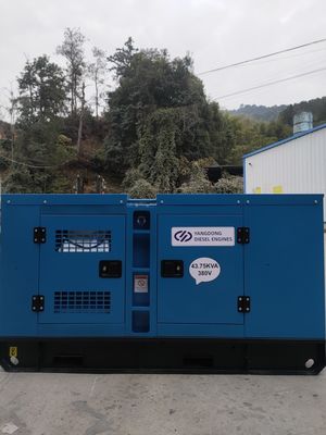 Standby Genset 44kVA 35kW Silent Diesel Genset Couple With Brushless Alternator