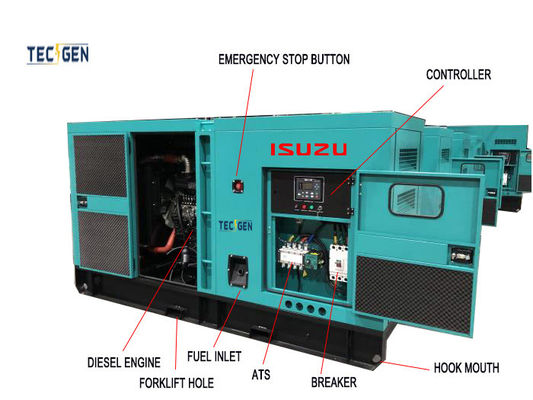 Silent Diesel Generator 30kW Isuzu Diesel Generator With Integrated-fuel-tank