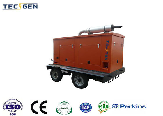 80kW Mobile Trailer Generator Perkins Diesel Generators With Wheel For Towed By Car